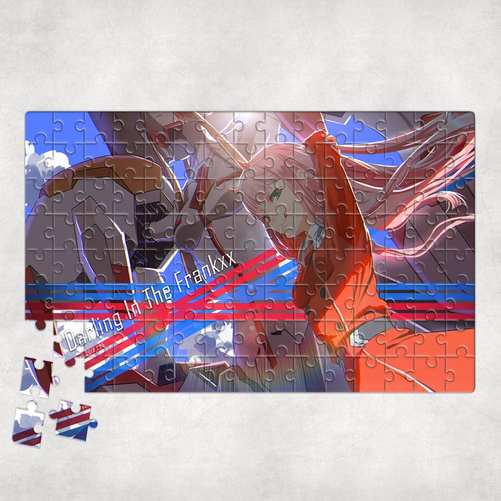 Tranh ghép hình DARLING IN THE FRANXX - Mẫu 1 - Nhận in theo yêu cầu