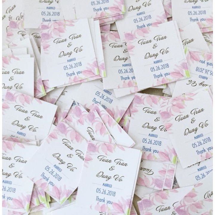 In tag treo quà tặng cho ngày cưới - in theo yêu cầu-In Bạch Dương