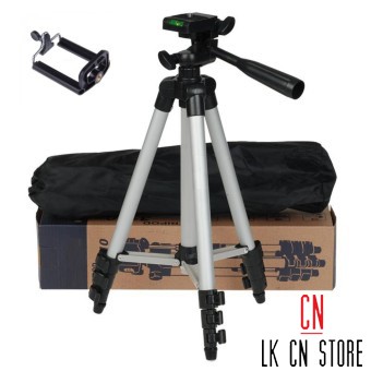 Tripod TF-3110 và 1 Giá đỡ điện thoại (Xám bạc)  Có remote !