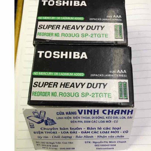 PIN TOSHIBA 3A  PIN TỐT - Pin Đũa 3AAA TOSIBA GIÁ SỈ CỰC TỐT