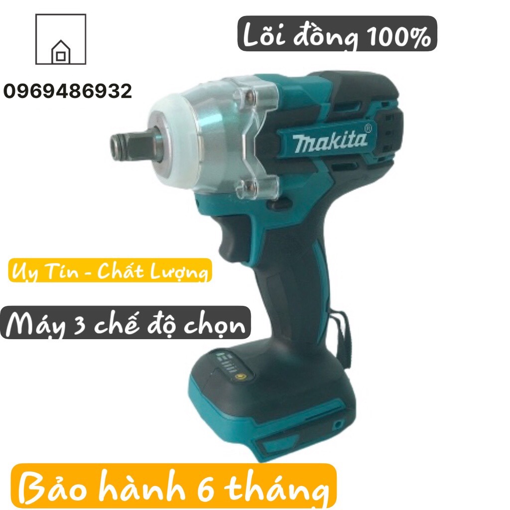 Thân máy siết bulong Makita 3 TỐC ĐỘ không chổi than - Đầu 2 trong 1 - LOẠI 1
