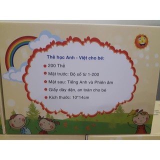 Bộ thẻ học tiếng Anh flash card