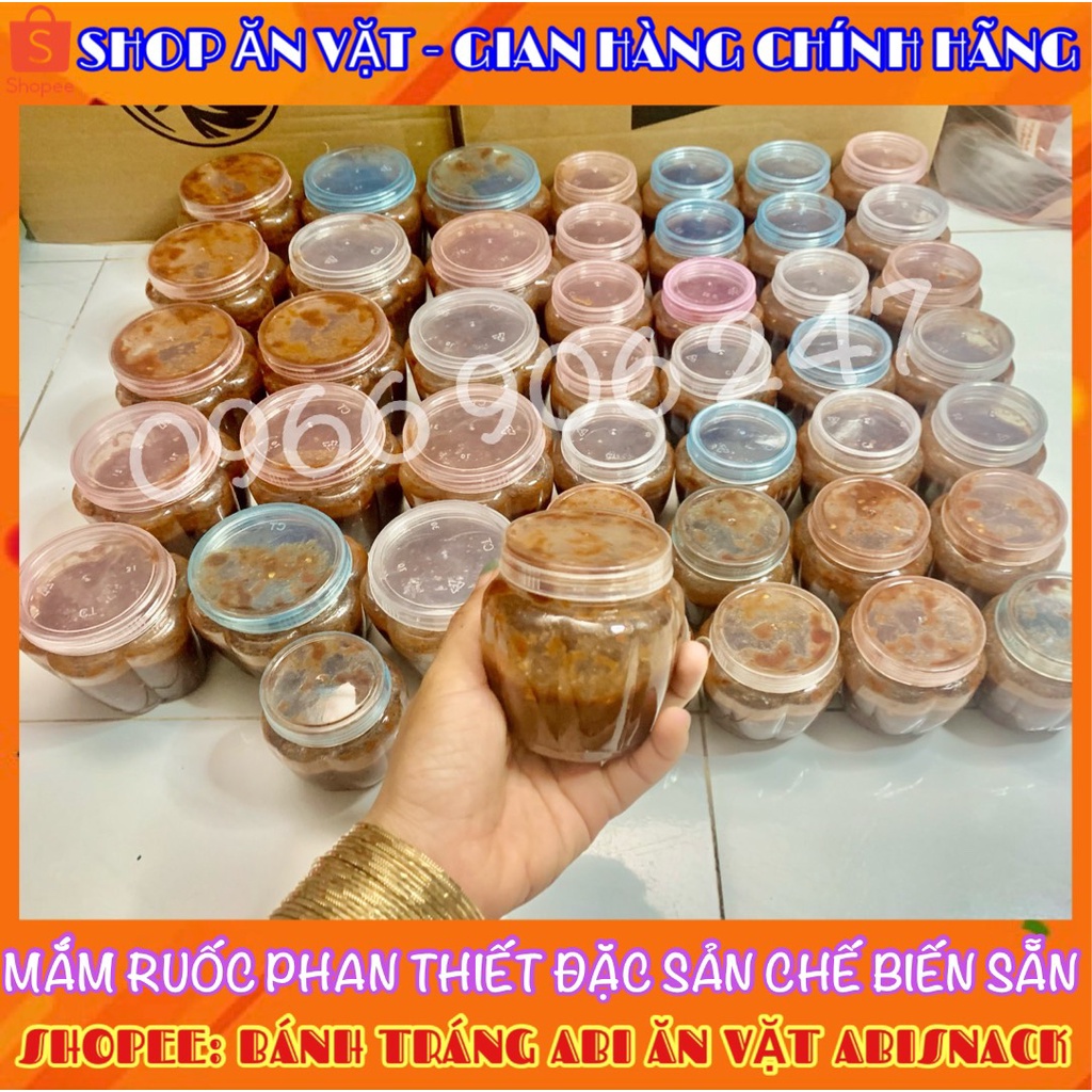 1 hũ 400gr Mắm ruốc Phan Thiết xào me cay gia vị sẵn hàng chuẩn vị loại 1 siêu ngon