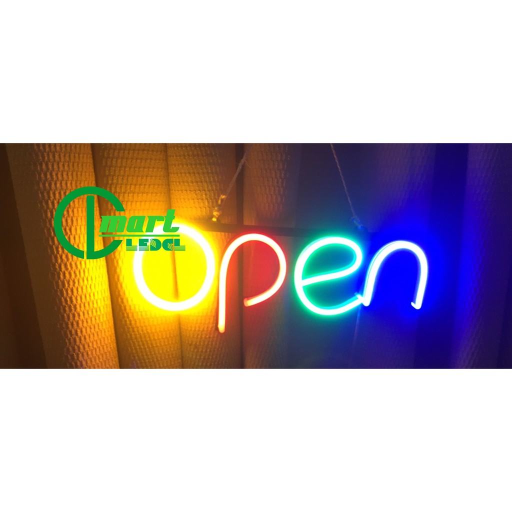 Bộ chữ OPEN treo cửa (led neon)