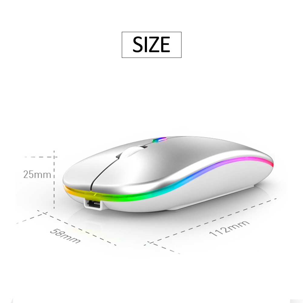 2.4GHz Luminous Mute Optical Wireless Mouse Computer PC Mice USB 2.0 Ergonomically Design Ultra Slim Fashion Mouse