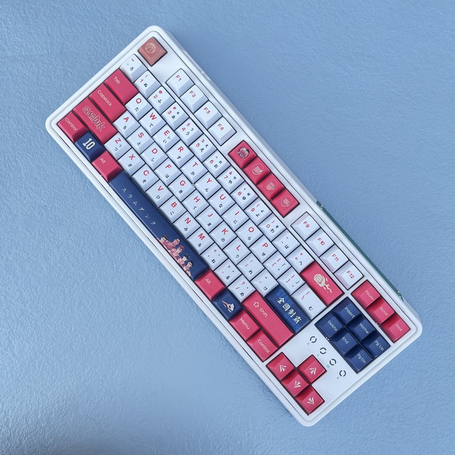 134 Phím SLAM DUNK Keycap Cherry Profile Sakuragi Hanamichi Anime PBT Dye Sub Bàn phím cơ học Keycaps