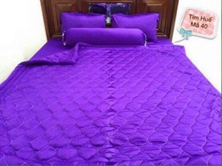 Trọn bộ drap thun màu Hàn Quốc (drap,  2 áo gối, 1 áo gối ôm)