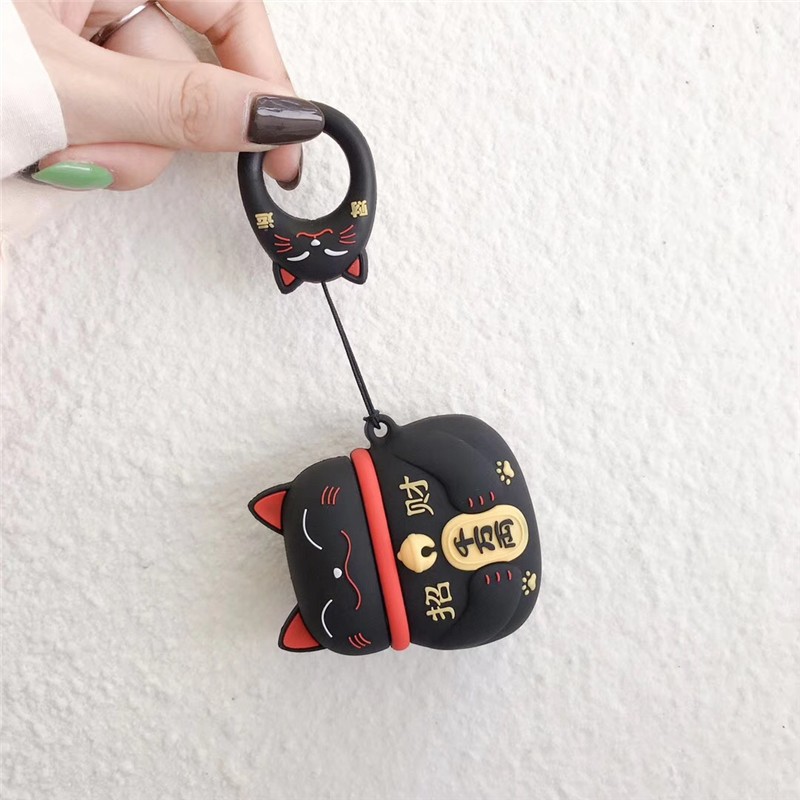 Vỏ Ốp Case Airpods Bảo Vệ Tai Nghe Không Dây Hình Mèo Thần Tài Dành Cho Airpods 1/ Airpods 2/Airpod 3/Airpod Pro....