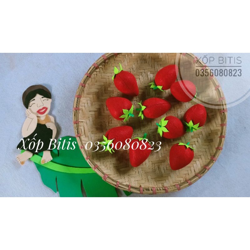 Củ quả nỉ đồ dùng mầm non