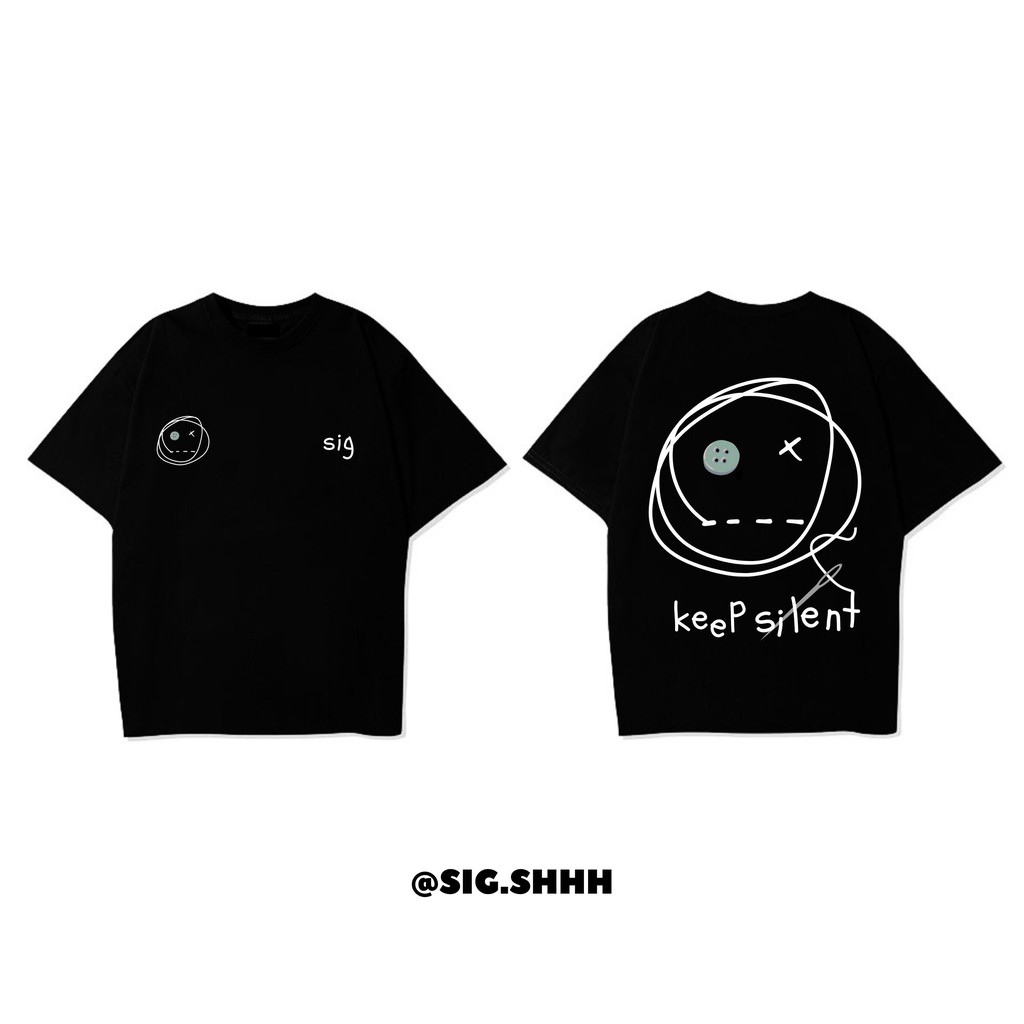 [SIG] Áo thun SIG - KEEP SILENT TEE - Trắng/Đen