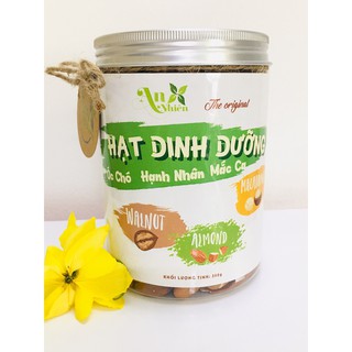 Mix 3 loại hạt: óc chó - hạnh nhân - mắc ca