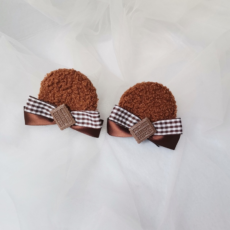 1 Cặp Kẹp Tóc Tai Gấu Hoạt Hình Hóa Trang Tiệc Halloween