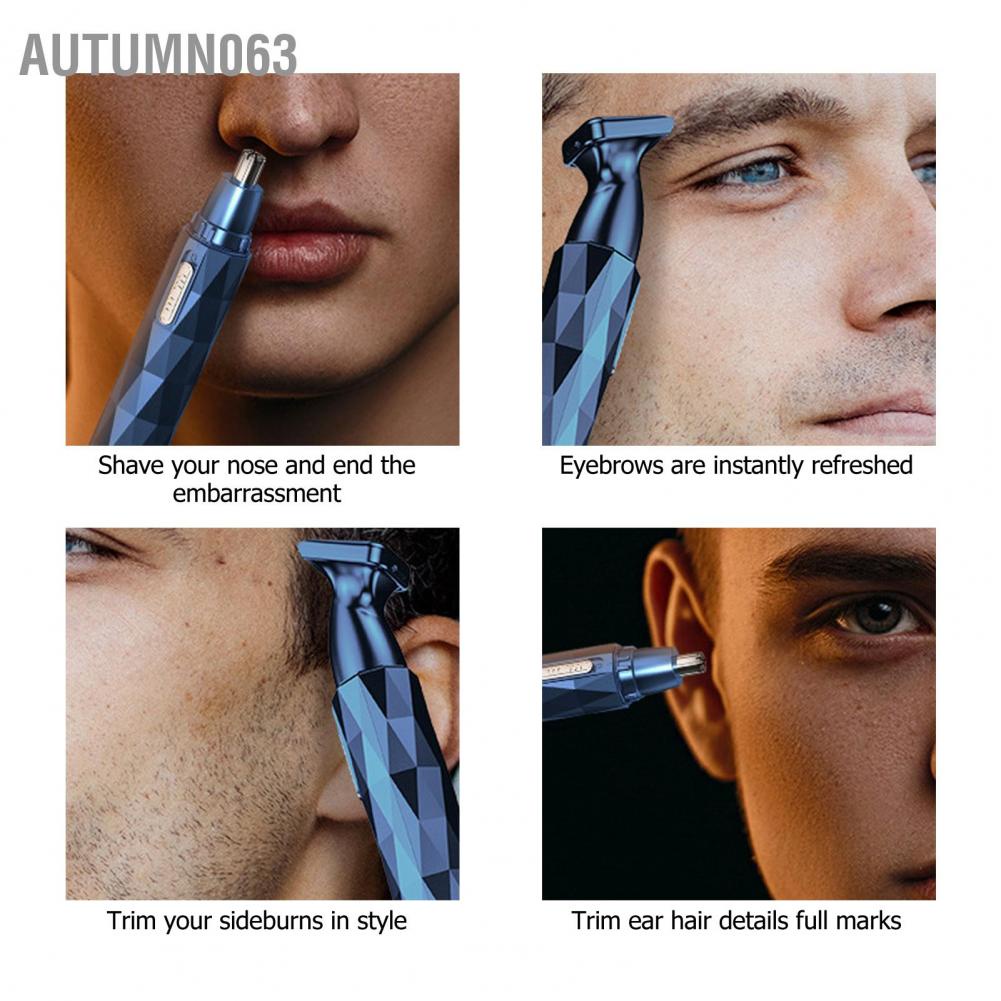 Mũi tỉa lông tai Clipper có thể sạc lại Chải Cạo mày Máy Không dây Cắt Tóc mai Autumn063