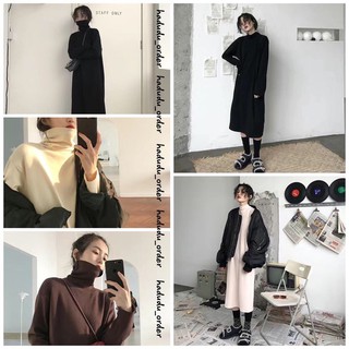 [order 10-20 ngày] váy cổ lọ giư nhiệt