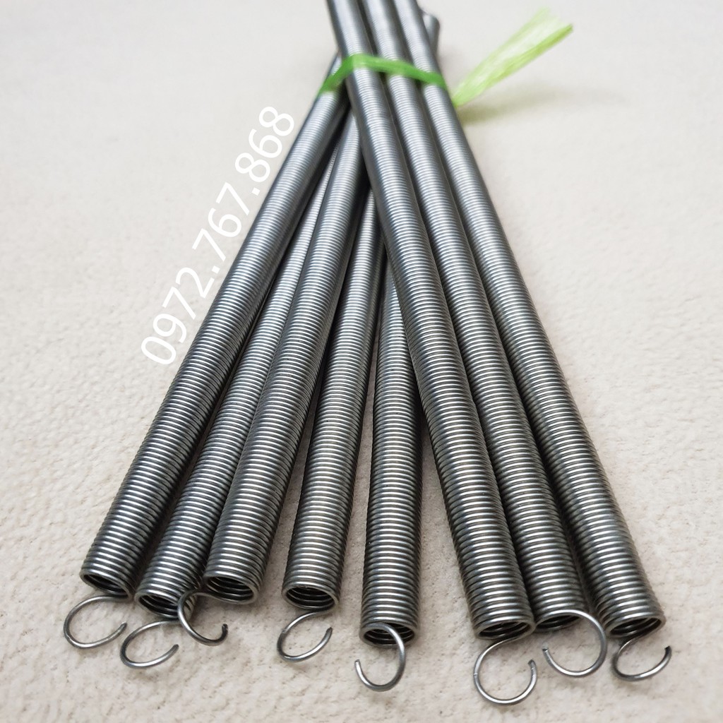 Lò xo kéo 10*1*200mm, inox 304 (Giá 5 cái)