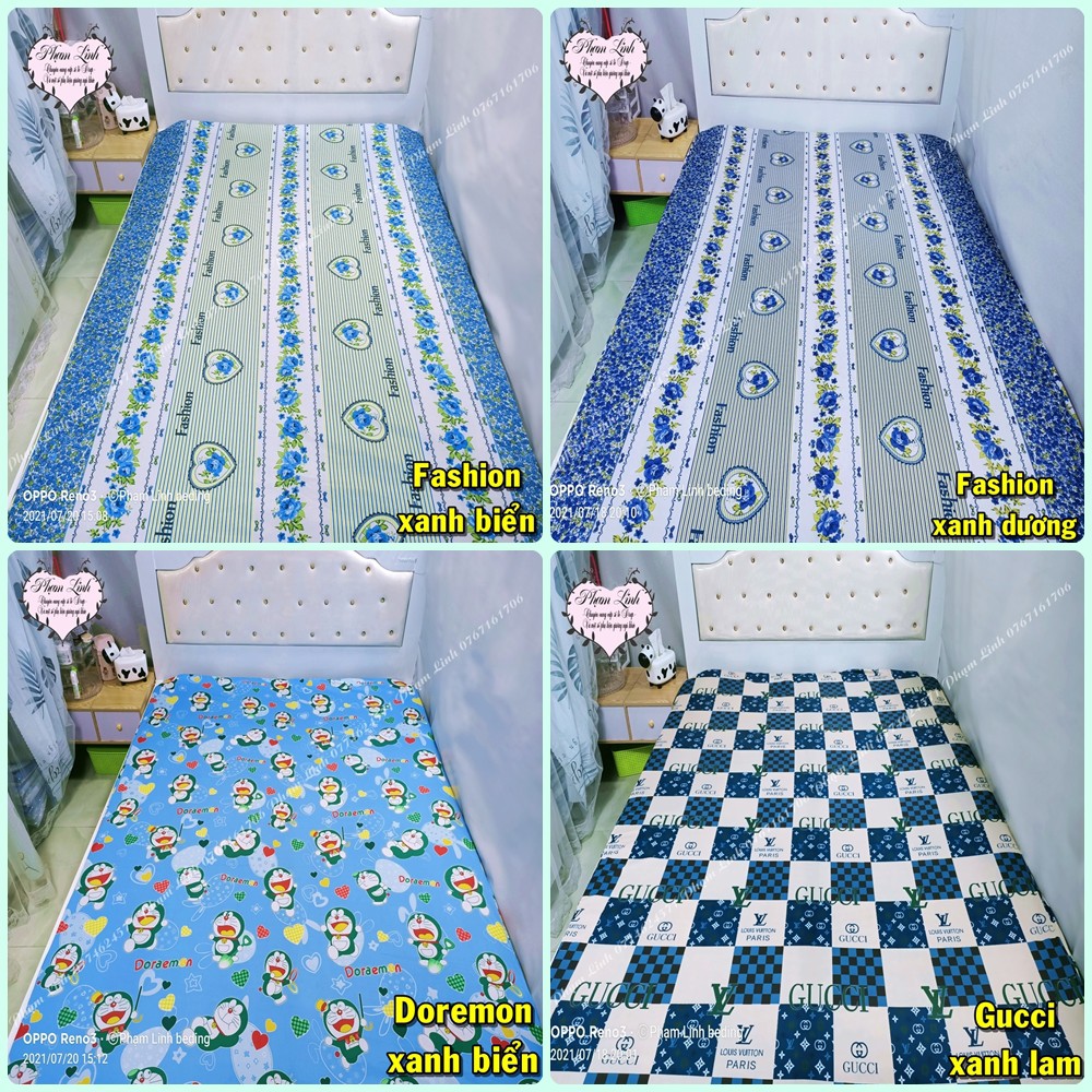 [1m6*2m*16-25cm] Drap lẻ Ga trải giường bo chun vải Thun lạnh Việt Nam sợi Jersay (sẹc xây) Chỉ 1 drap độ dày drap 3 tấc