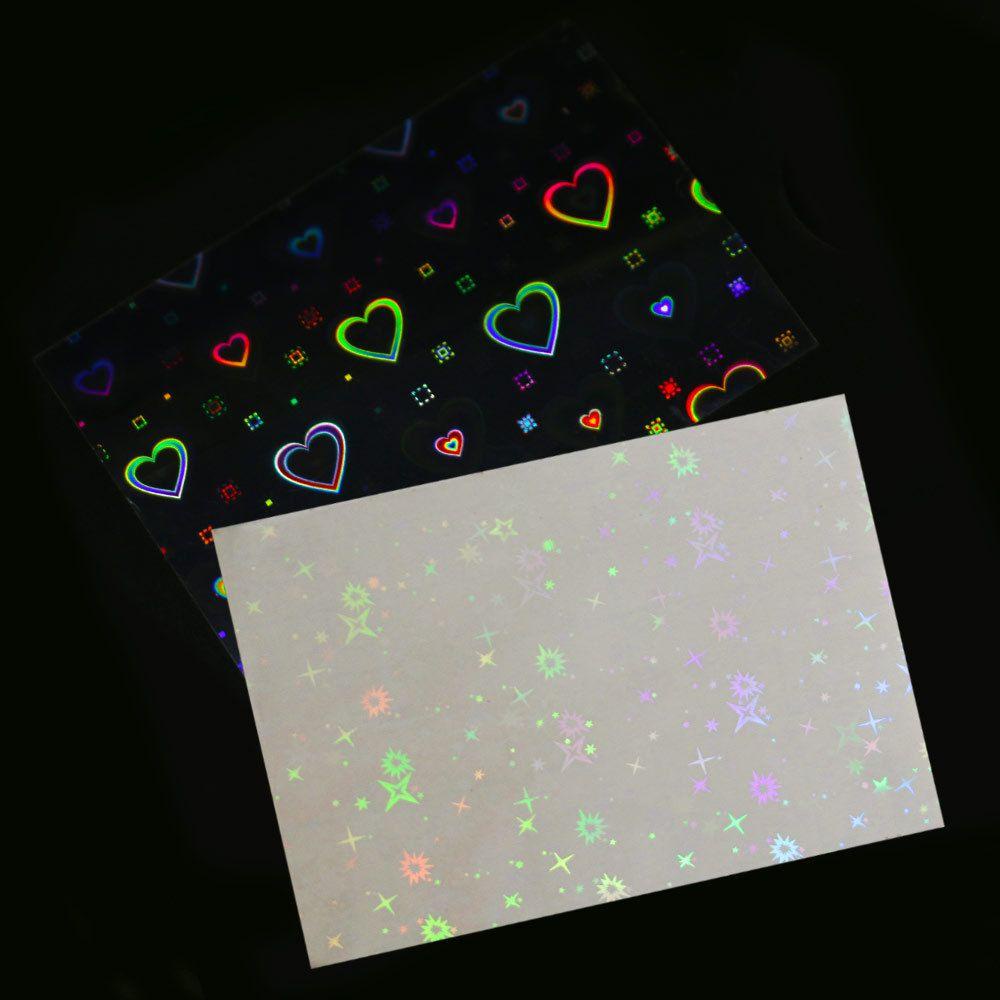 Giấy Foil Dán Móng Nghệ Thuật Tự Dính Hình Giọt Nước Cực Quang Hàn Quốc Cho Nữ