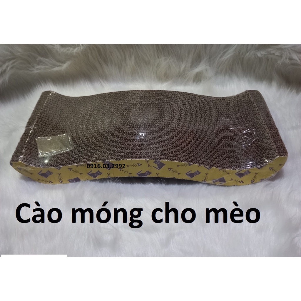 Trụ cào móng cho mèo đế bàn chân trụ quấn thừng cao 30cm