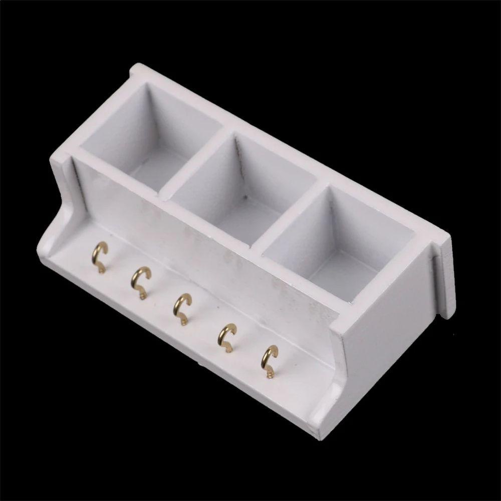 Mô Hình Kệ Bếp Mini Màu Trắng Dùng Trang Trí Độc Đáo