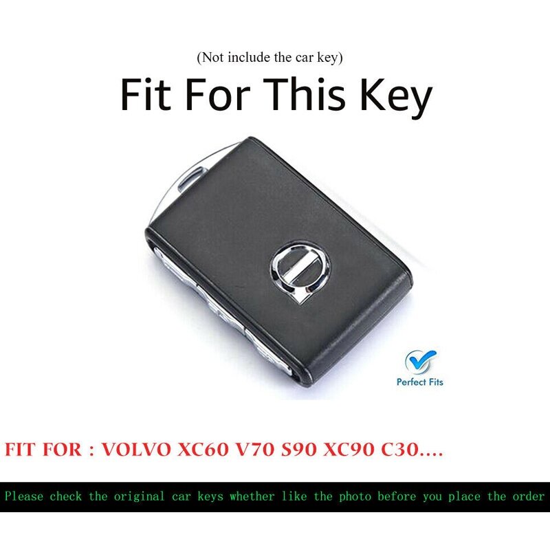 Vỏ bọc chìa khóa thông minh bằng hợp kim kẽm cho VOLVO S90 V90 XC90 XC60 XC40