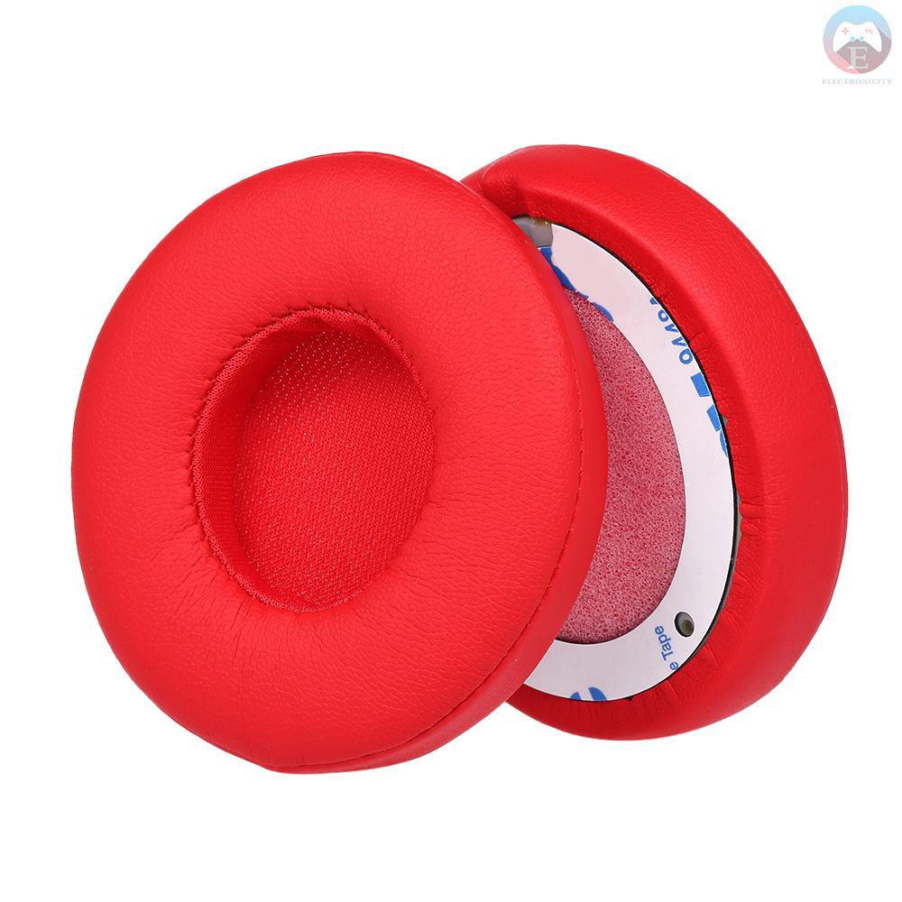 Ê 2Pcs Replacement Earpads Ear Pad Cushion for Beats Solo 2 / 3 On Ear Wireless Headphones Blue