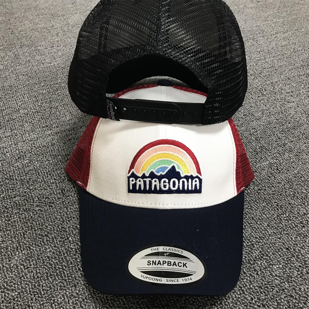 Patagonia Trucker Hat/Trad Cap Rainbow Bata Leisure Outdoor Sunscreen Truck Driver Baseball Cap