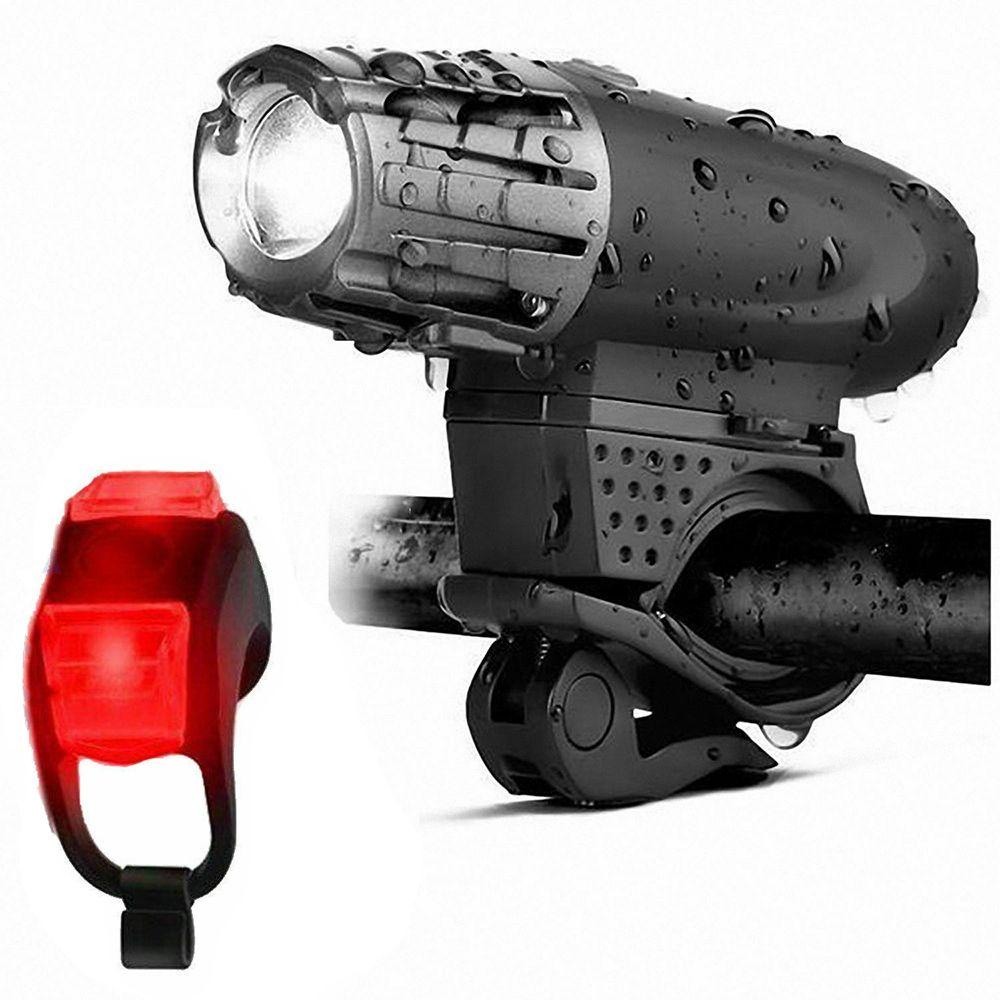 Đèn Pha LED Sạc USB Siêu Sáng Cho Xe Đạp Heceh