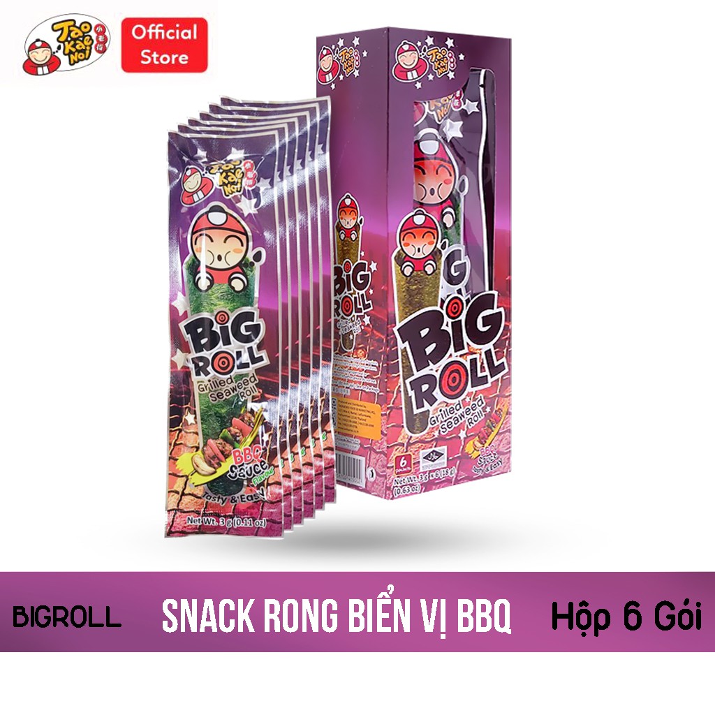 Thùng 24 Hộp Bigroll Snack Rong Biển - MIX vị tùy chọn