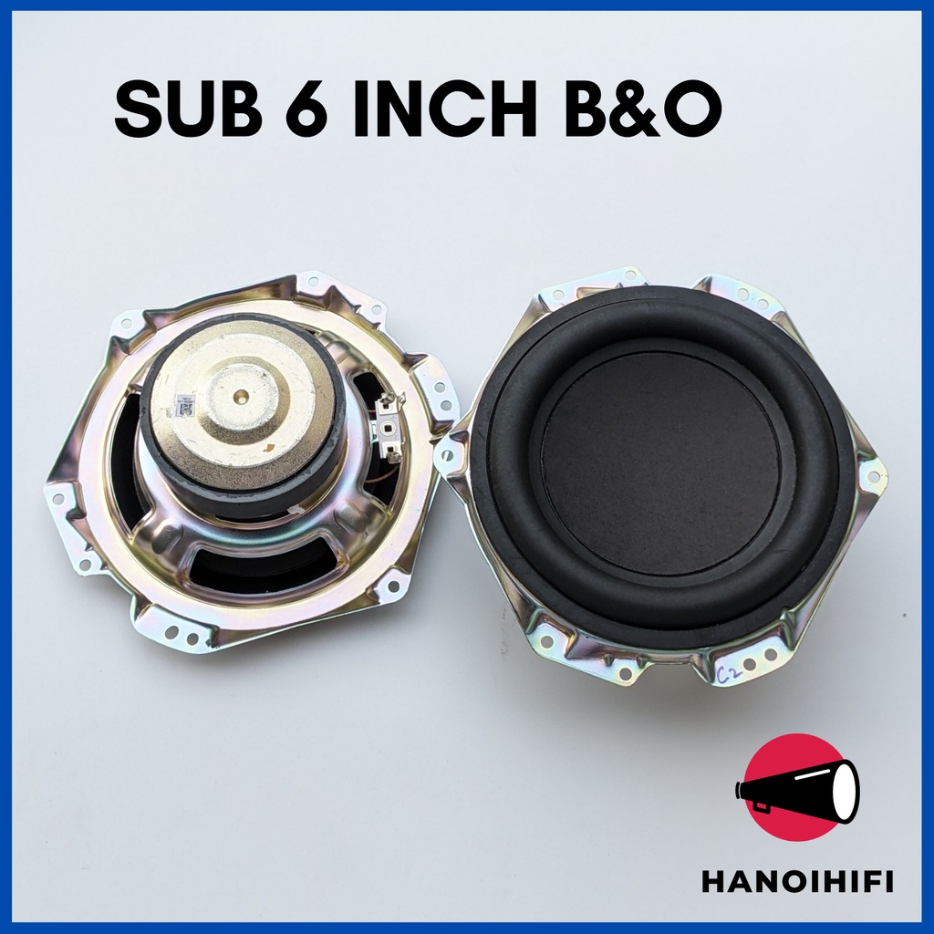 Củ loa Sub B&O 6inch 4R 40W - 60W Viền cao su dày âm bass chắc chắn cực hay