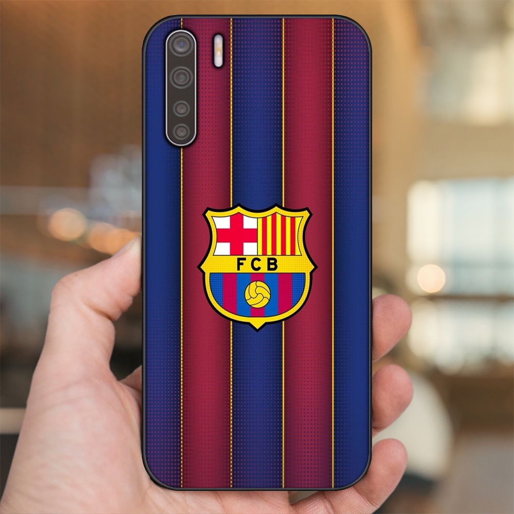 Ốp lưng Oppo A91, Reno 3 viền đen in hình Barcelona Barca