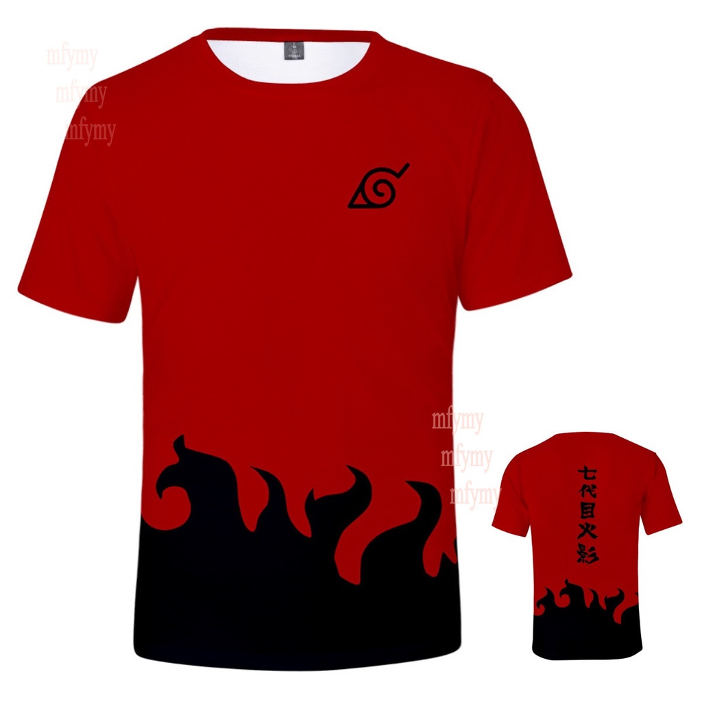 Áo Thun Ngắn Tay In Hình Nhân Vật Anime Naruto