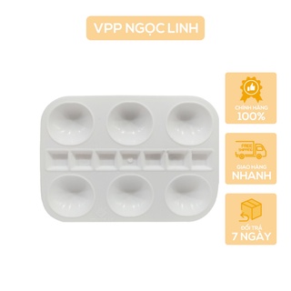 KHAY PHA MÀU CHŨ NHẬT 6 LỖ