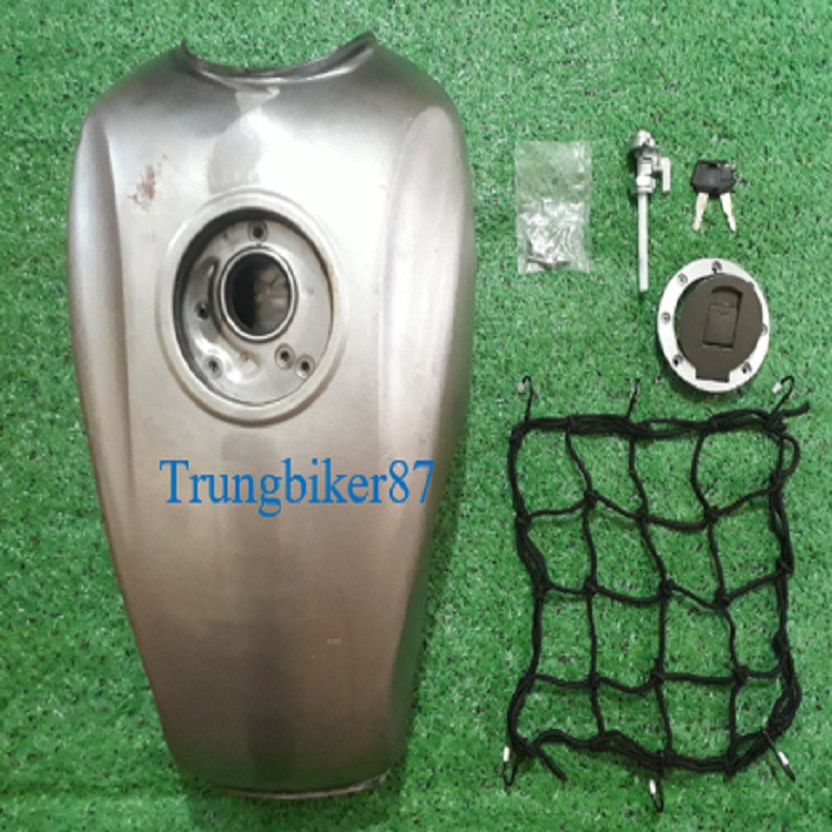 Combo lên xe độ Classic: Bình xăng gò to, Yên cafe, ghi đông 3 khúc, Cốp sắt độ Win