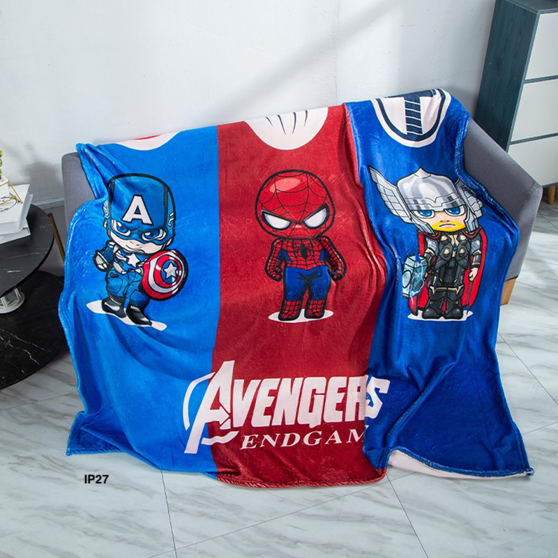 Chăn băng lông Siêu Nhân Anh Hùng Avenger cho bé, Chăn băng lông người nhện
