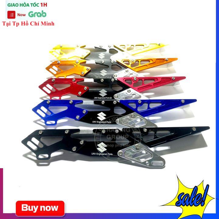 Cacte Che Xích Sên Dành Cho Xe Raider, Satria Nhôm CNC Đủ Màu Lo gô Suzuki, RCB, Uniracing ngẫu nhiên tùy theo đợt