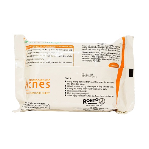 Khăn tẩy trang ACNES (20 Miếng/1 gói) - Có sẵn - khăn ướt Make-up Remover Sheet