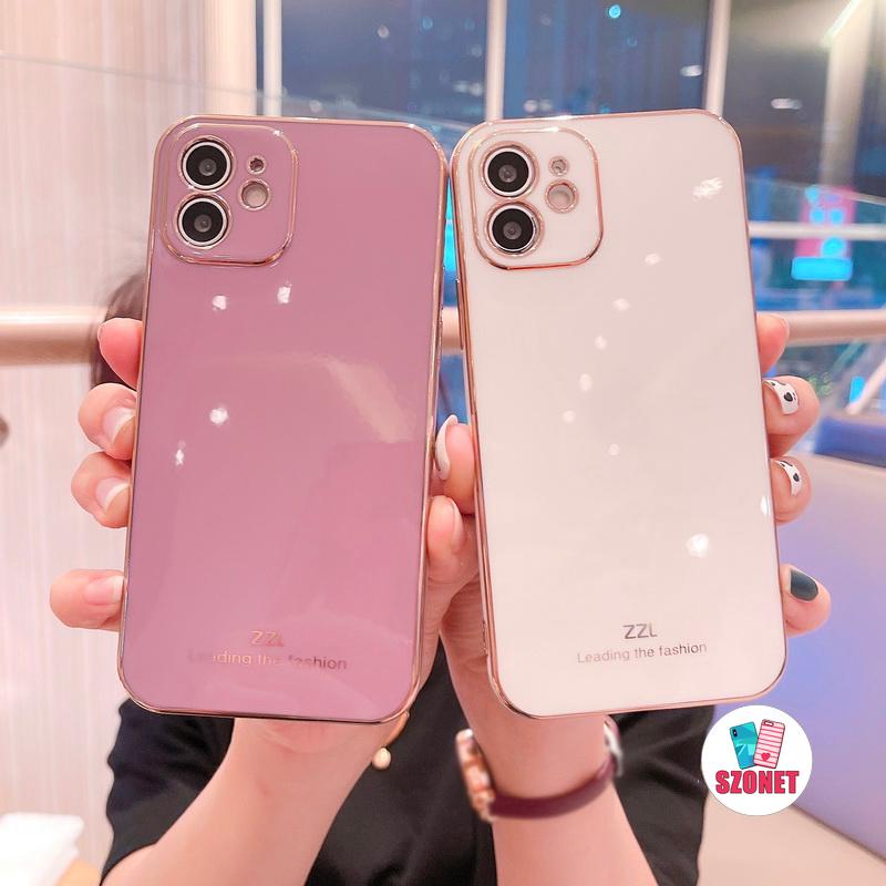 Ốp Điện Thoại TPU Siêu Mỏng Mạ Bóng Bảo Vệ Cho iPhone 14 13 12 11 Pro MAX X XR XS MAX 8 7 Plus + SE 2020