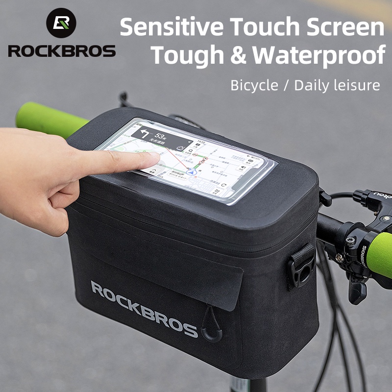 Rockbros Túi Đựng Điện Thoại Đa Năng 4.5L Màn Hình Cảm Ứng 6.0&quot; Gắn Ghi Đông Xe Đạp