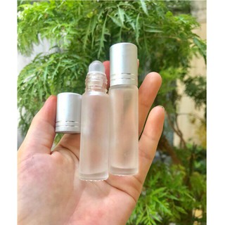 Vỏ bi lăn Chiết nước hoa 10ml nắp bạc / dạng trong .đựng dầu gấc / đựng dầu dừa