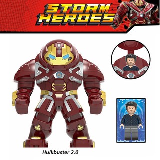 Bộ Lắp Ráp Xh1158 Hình Siêu Anh Hùng Marvel Hulkbuster Cỡ Lớn Cho Bé (2 Trong 1)
