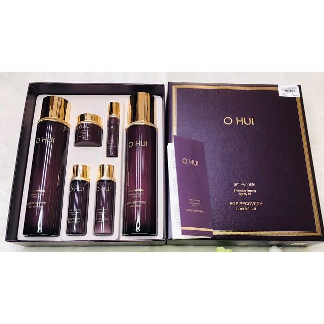 Bộ Dưỡng Chống Lão Hóa Da Ohui Cho Làn Da Căng Mịn Trắng Hồng Tự Nhiên Age Recovery Special Set 6sp