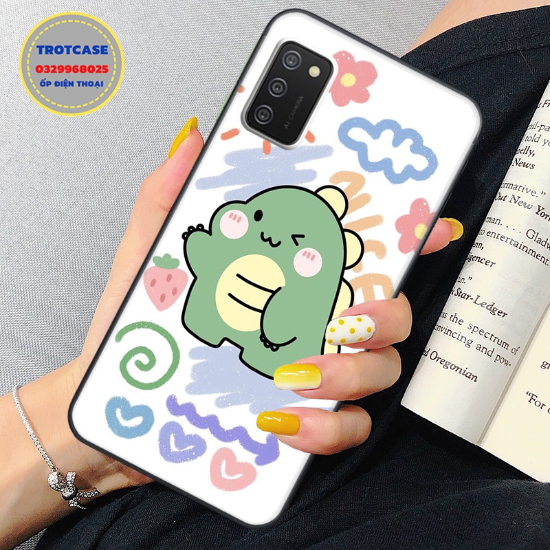 Ốp lưng Samsung A02S - A03S - A21S - A31 - M21 - M30S - in hình khủng long dino , cô gái và thỏ xanh siêu mịn