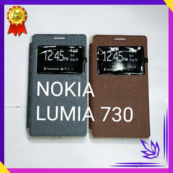 Bao Da Điện Thoại Nắp Gập Cho Acc Hp Nokia Lumia 730 N730