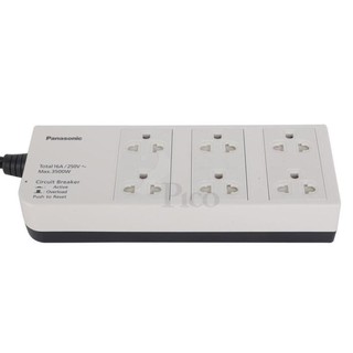 Ổ Cắm Có Dây, 6 Ổ Cắm 3 Chấu, Dây Dài 3m WCHG2836 - PANASONIC (Hàng Chính Hãng)