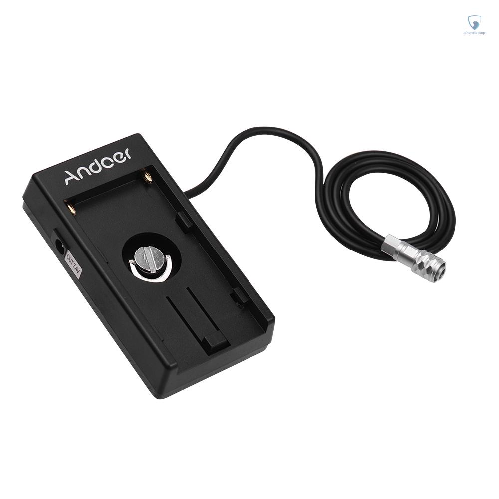 Bộ Chuyển Đổi Nguồn Pin Máy Ảnh Andoer Cho Blackmagic Cinema BMPCC 4K NP-F970 F750 F550