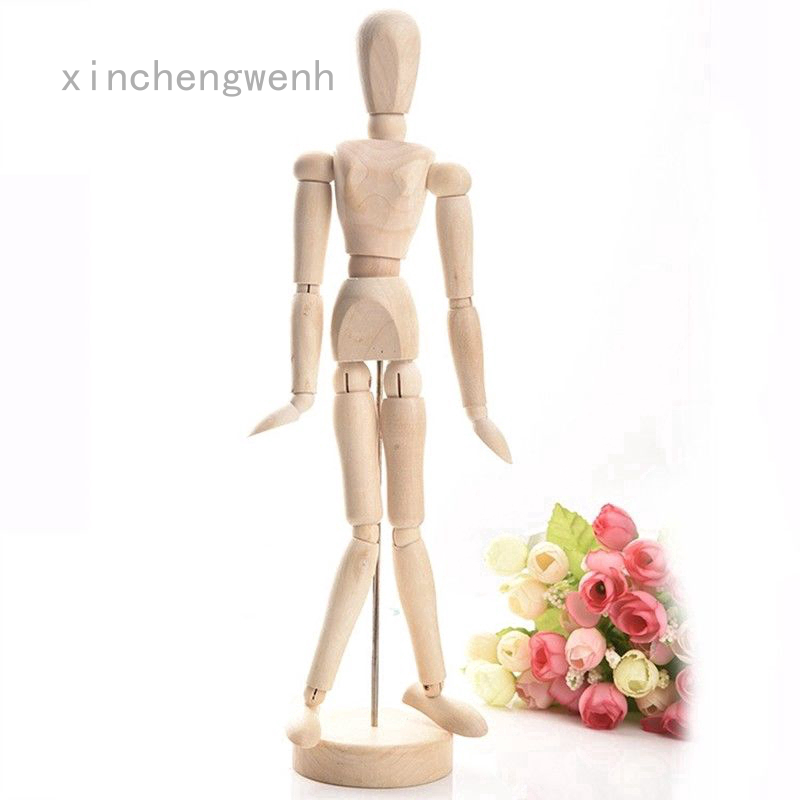 Mô hình người gỗ có khớp nối dùng để vẽ tranh