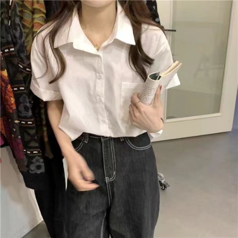 Áo Sơ Mi Tay Dài Phong Cách Nhật Bản Thời Trang Xuân Thu Mới 2022 Cho Nữ