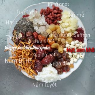 SHIP NHANH HCM. Nguyên liệu chè dưỡng nhan mỗi vị 10g.