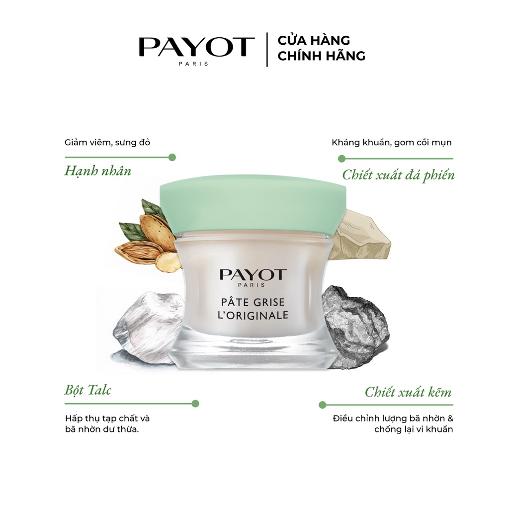 Kem chấm mụn giảm dầu và tấy đỏ da Payot Pate Grise Emergency Anti-Imperfections Care 15ML