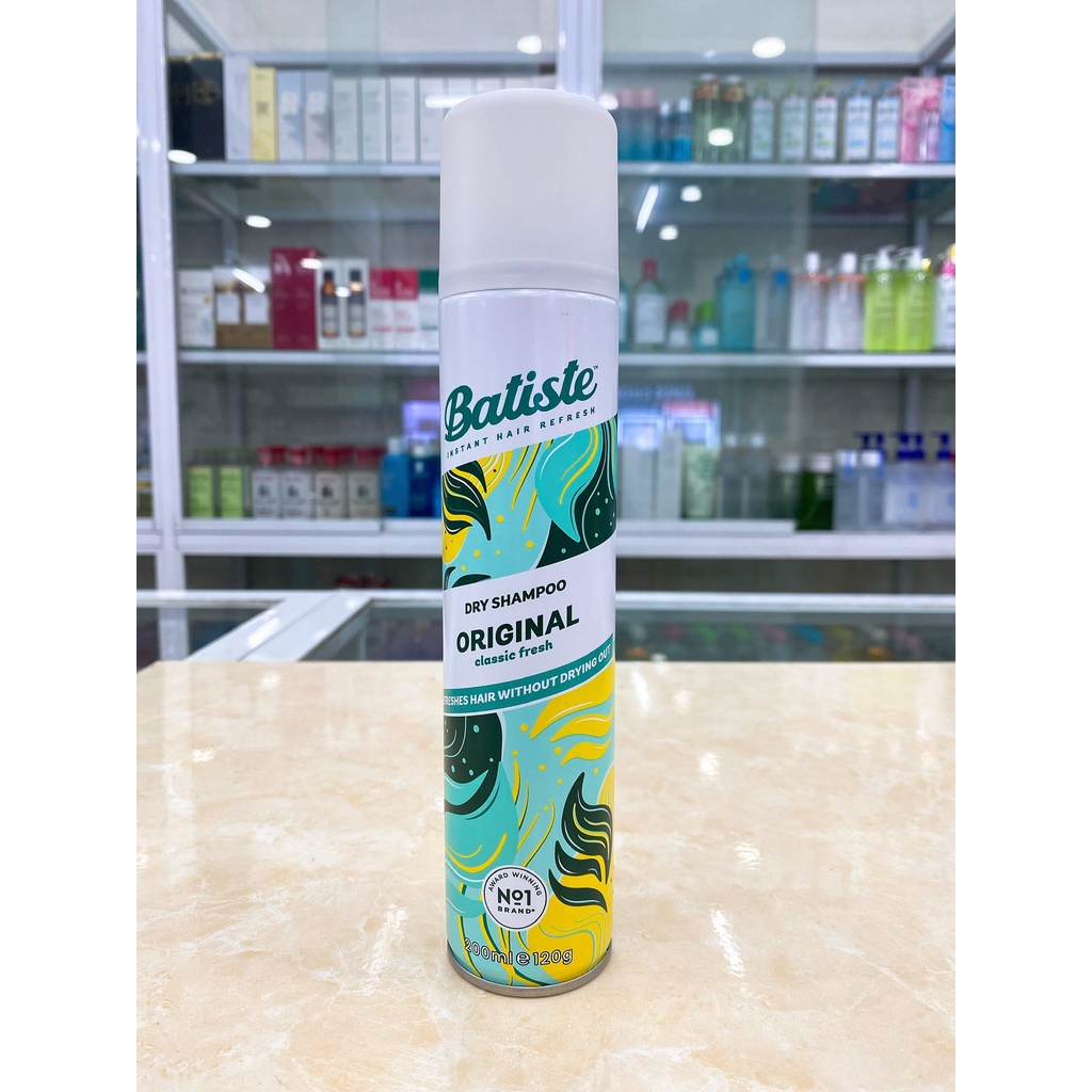 Dầu Gội Khô Tươi Mát Giúp Làm Phồng Tóc Batiste Dry Shampoo Volume 200ml